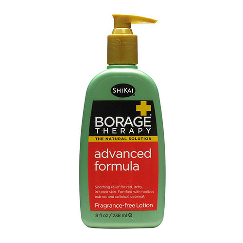 Shikai Borage Therapy Fragrance Free Advanced Formula Dry Skin Lotion, 8 oz